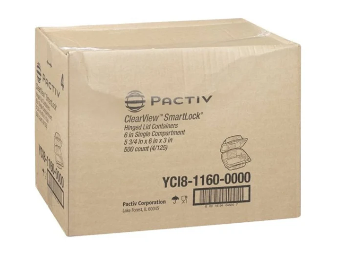 Pactiv - 6" ClearView Hinged Container - YC1181160 - Image 3