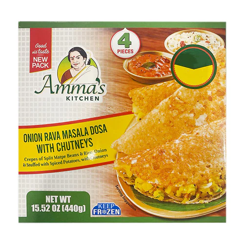 Amma's Kitchen - Onion Rawa Masala Dosa W/ Chutney - 440g