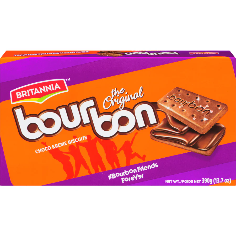 Britannia - Bourbon Cream Treat Biscuits - 390g