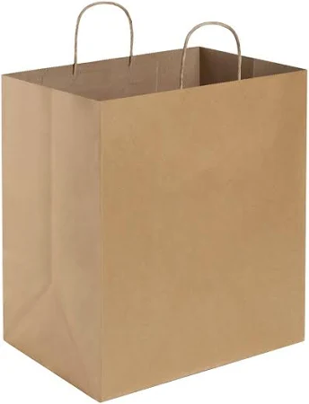 Brown Paper Bag With Twisted Handle - 14x10x15 - 200Ct