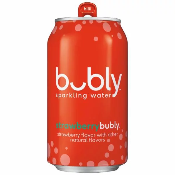 Bubly - Strawberry - Cans - Image 2