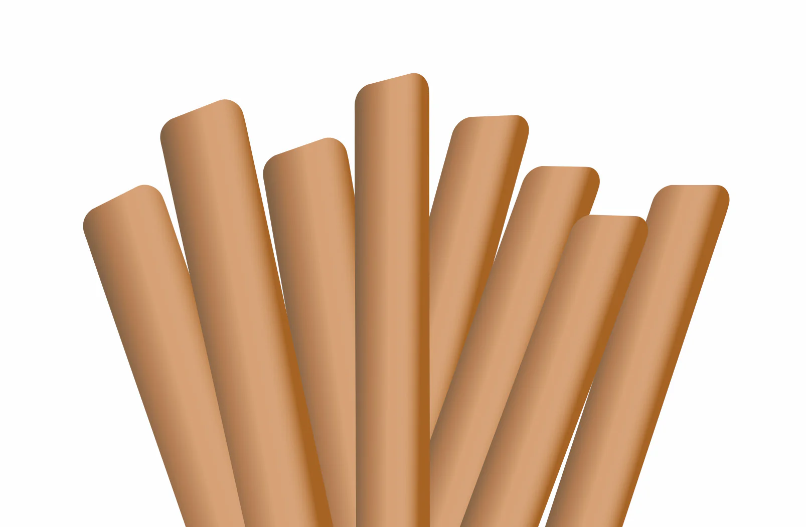 Ecogreen - 8" Bubble Paper Straws - Wrapped - Kraft - 100Ct - Image 2