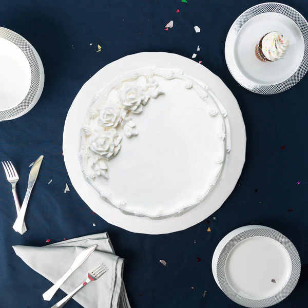 Enjay - Cake Board - Round - White - 16X1/2