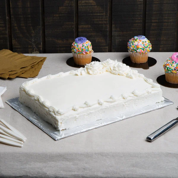 Enjay - Cake Board - Silver - 9.75X13.75X1/4