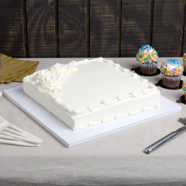 Enjay - Cake Board - Square - White - 12X1/2