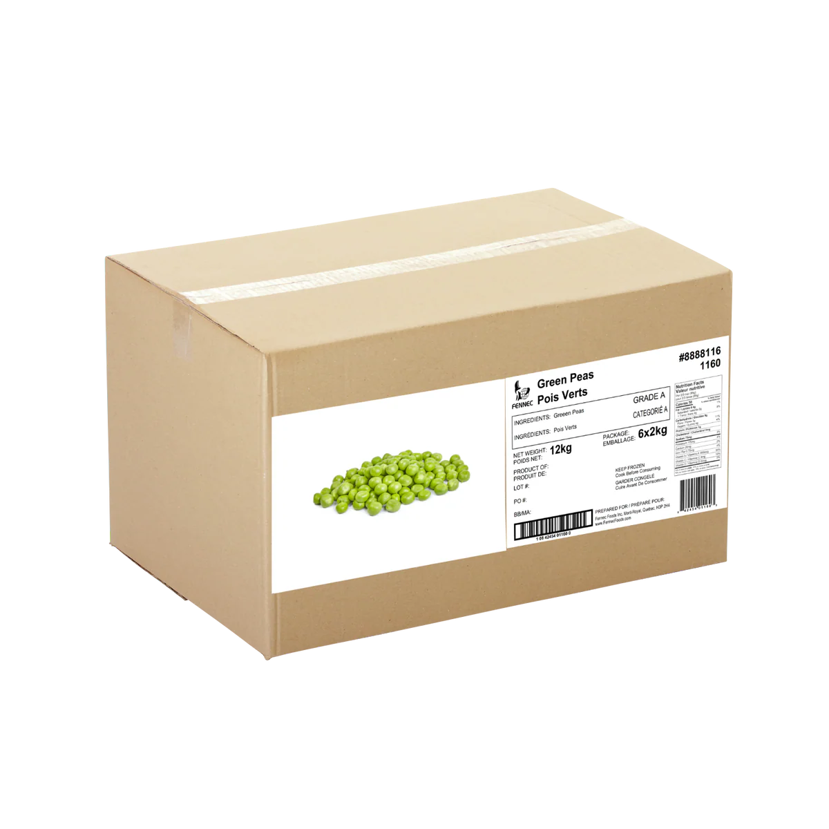 Fennec - IQF Green Peas - 2Kg - Image 2