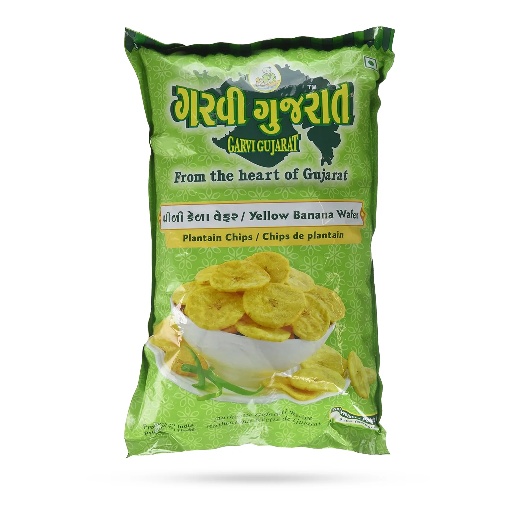 Garvi Gujarat - Banana Chips - Yellow - 908g