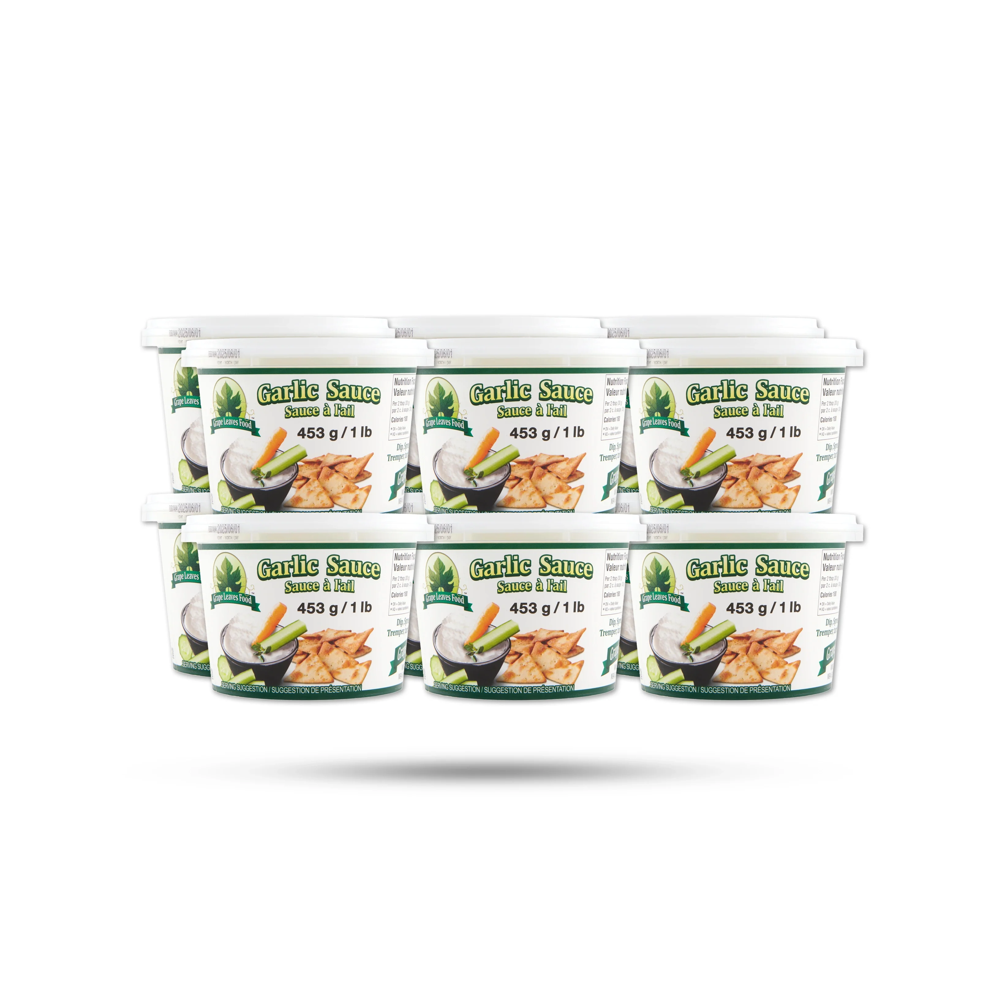 Grape Leaves - Garlic Sauce - 1Lb - Image 2