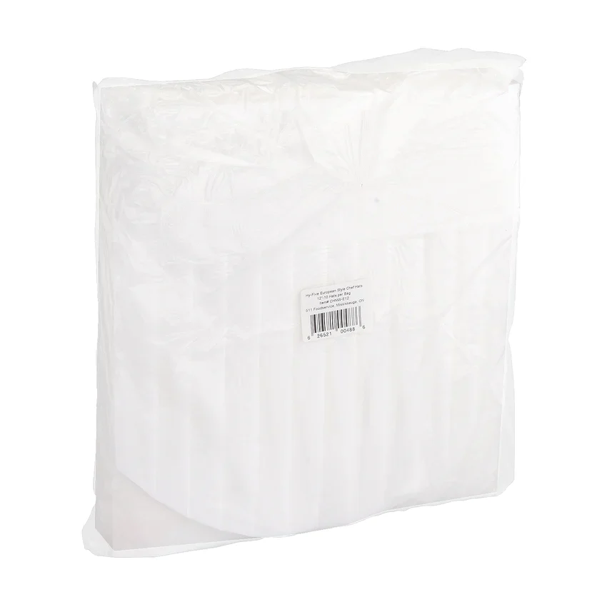 Hy Five 12" Chef Hat European Style Non Woven CHNW-E12 - Image 3