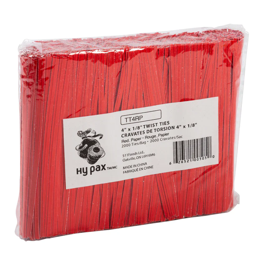 Hy Five - 4" Twist Ties - Red TT4RP - Image 3