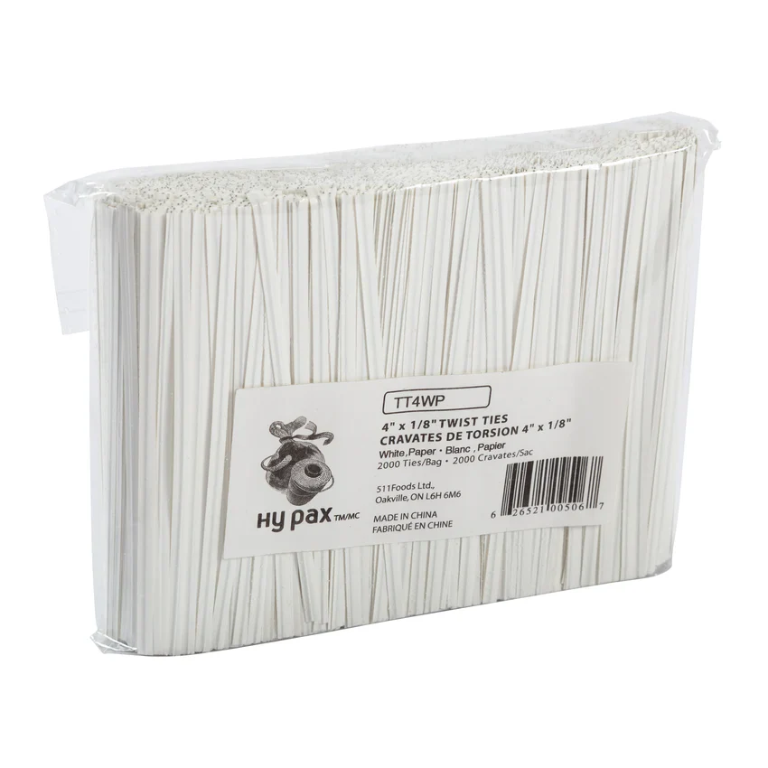 Hy Five - 4" Twist Ties - White TT4WP - Image 3