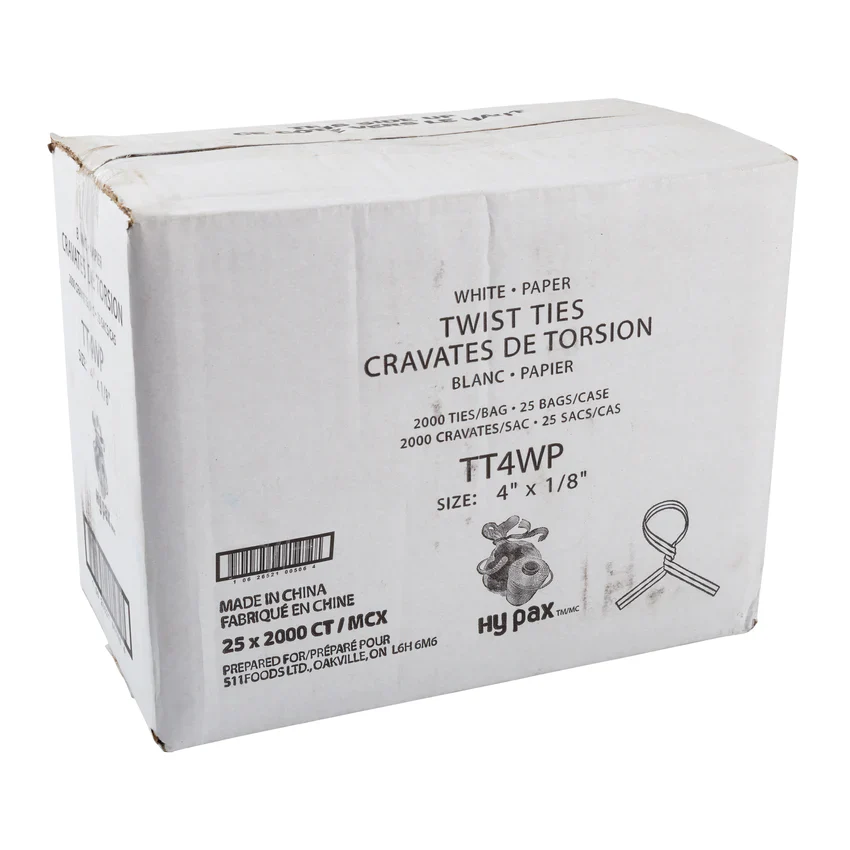 Hy Five - 4" Twist Ties - White TT4WP - Image 4