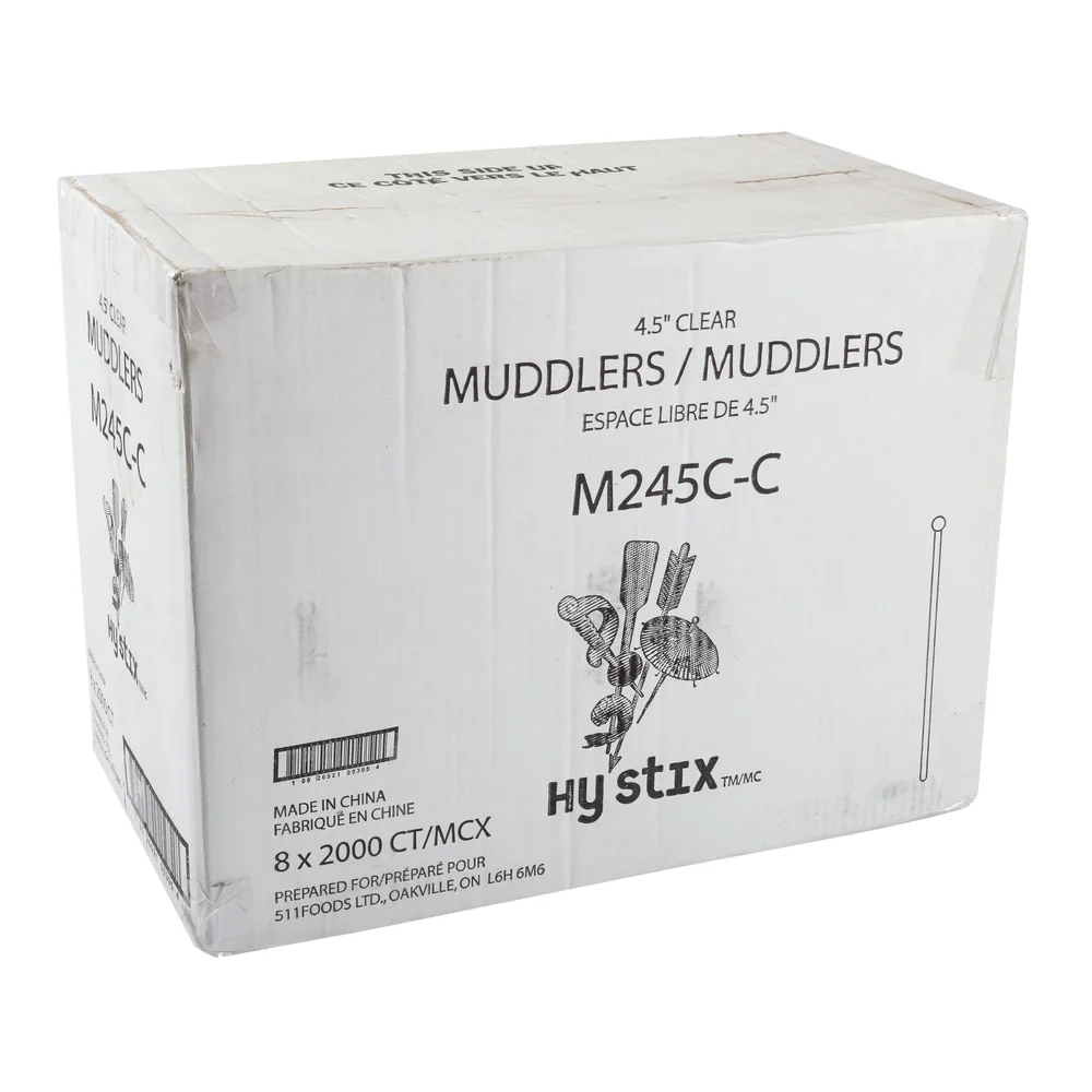 Hy Stix Muddler Oval Ball Top 4.5" Clear M245C-C - Image 3