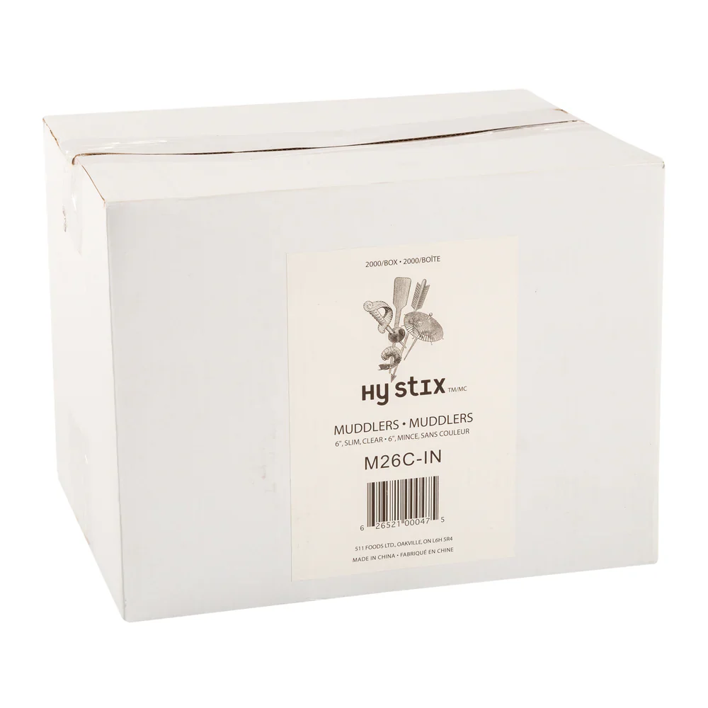 Hy Stix Muddler Oval Ball Top 6" Clear M26C-IN - Image 3