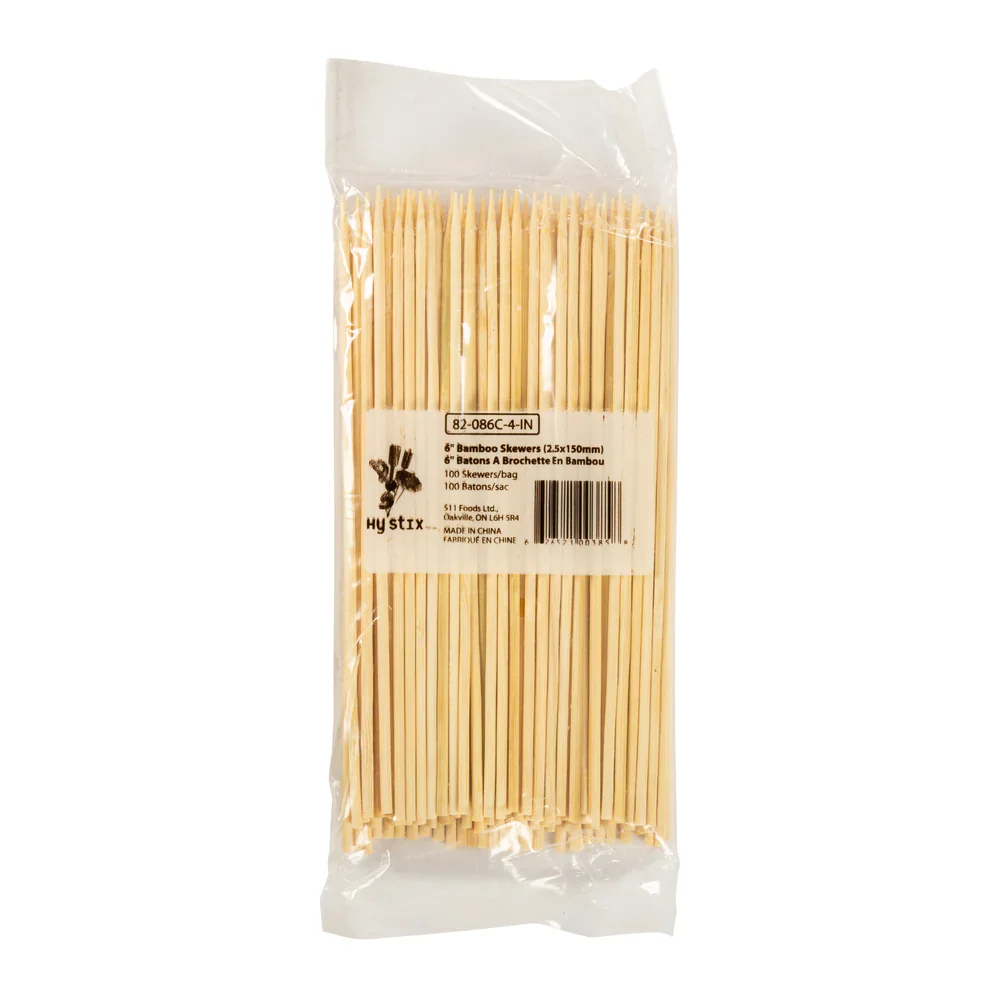 Hy Stix Skewer Bamboo 6" 82-086C-4 - Image 3