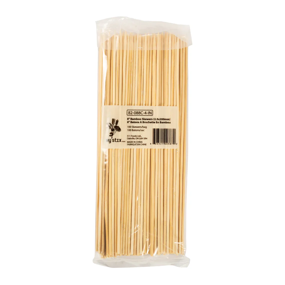 Hy Stix Skewer Bamboo 8" 82-088C-4 - Image 3