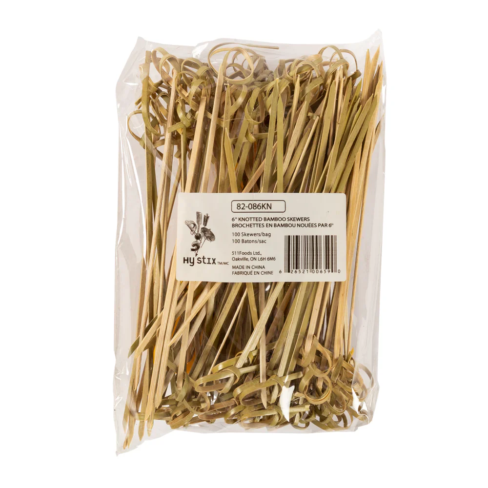 Hy Stix Skewer Knotted Bamboo 6" 82-086KN - Image 3