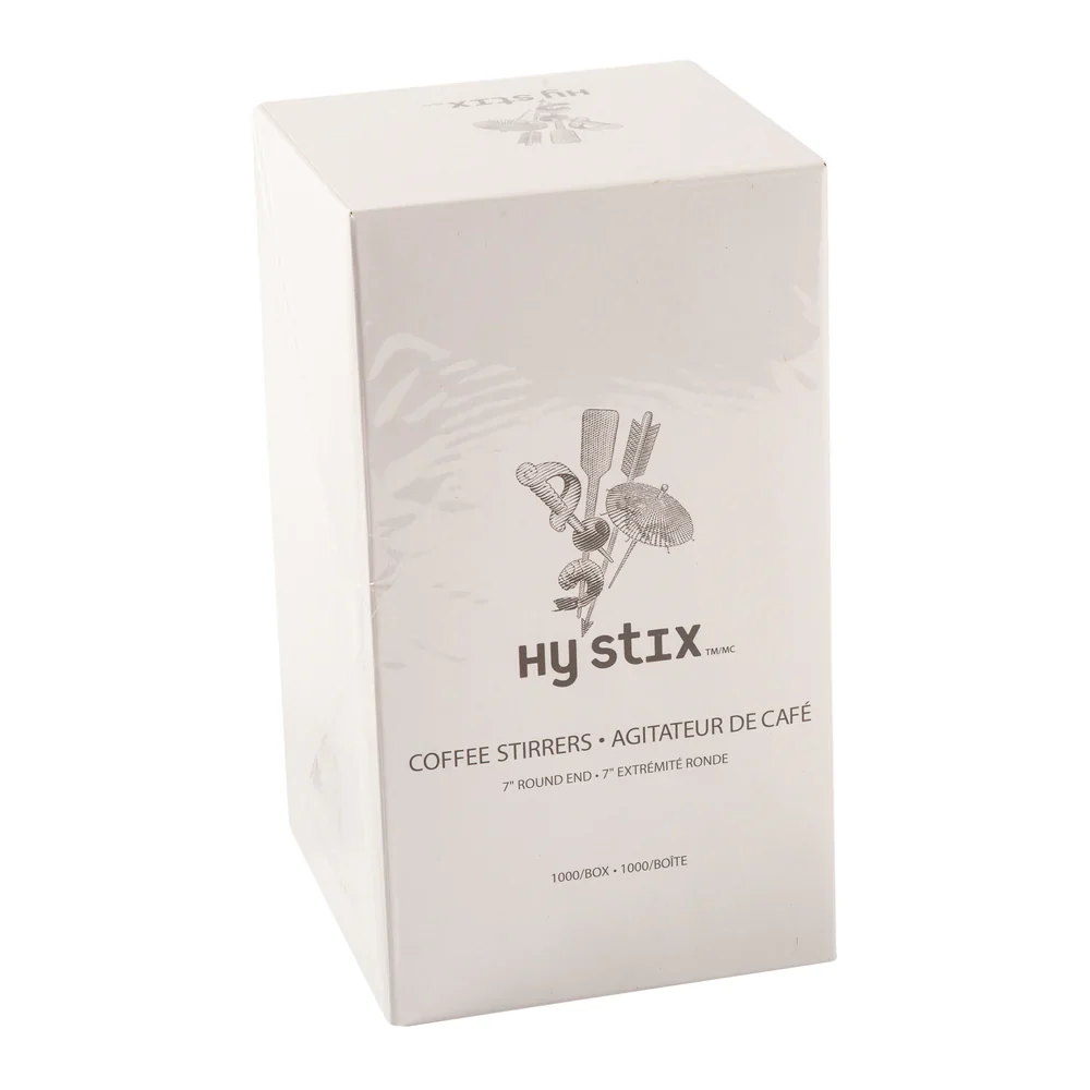 Hy Stix Stirrer Coffee Round End 7" 80-414C - Image 3