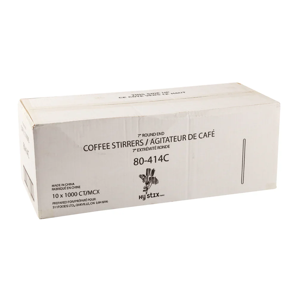 Hy Stix Stirrer Coffee Round End 7" 80-414C - Image 4