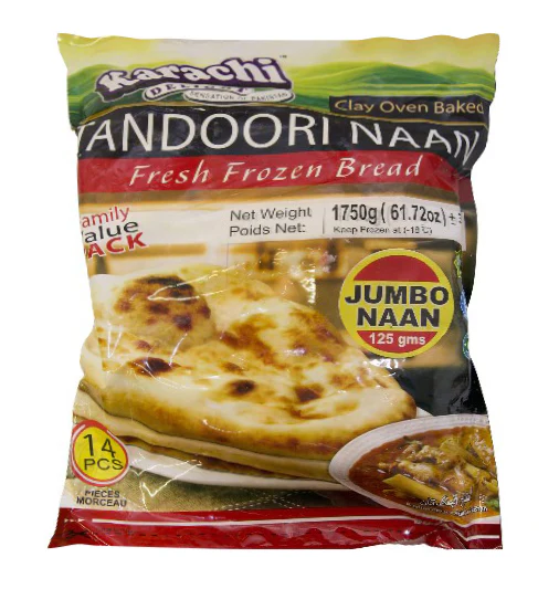 Karachi Delight - Tandoori Naan - Jumbo - 14pcs