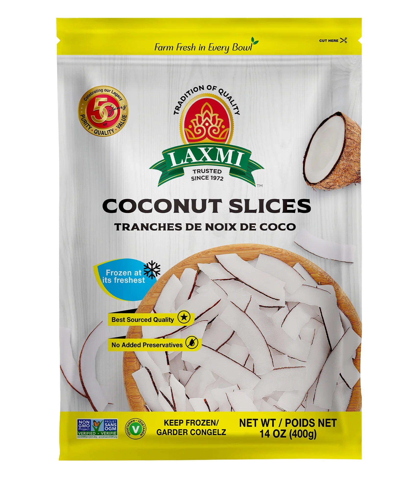Laxmi - Frozen Coconut Slices - 400g