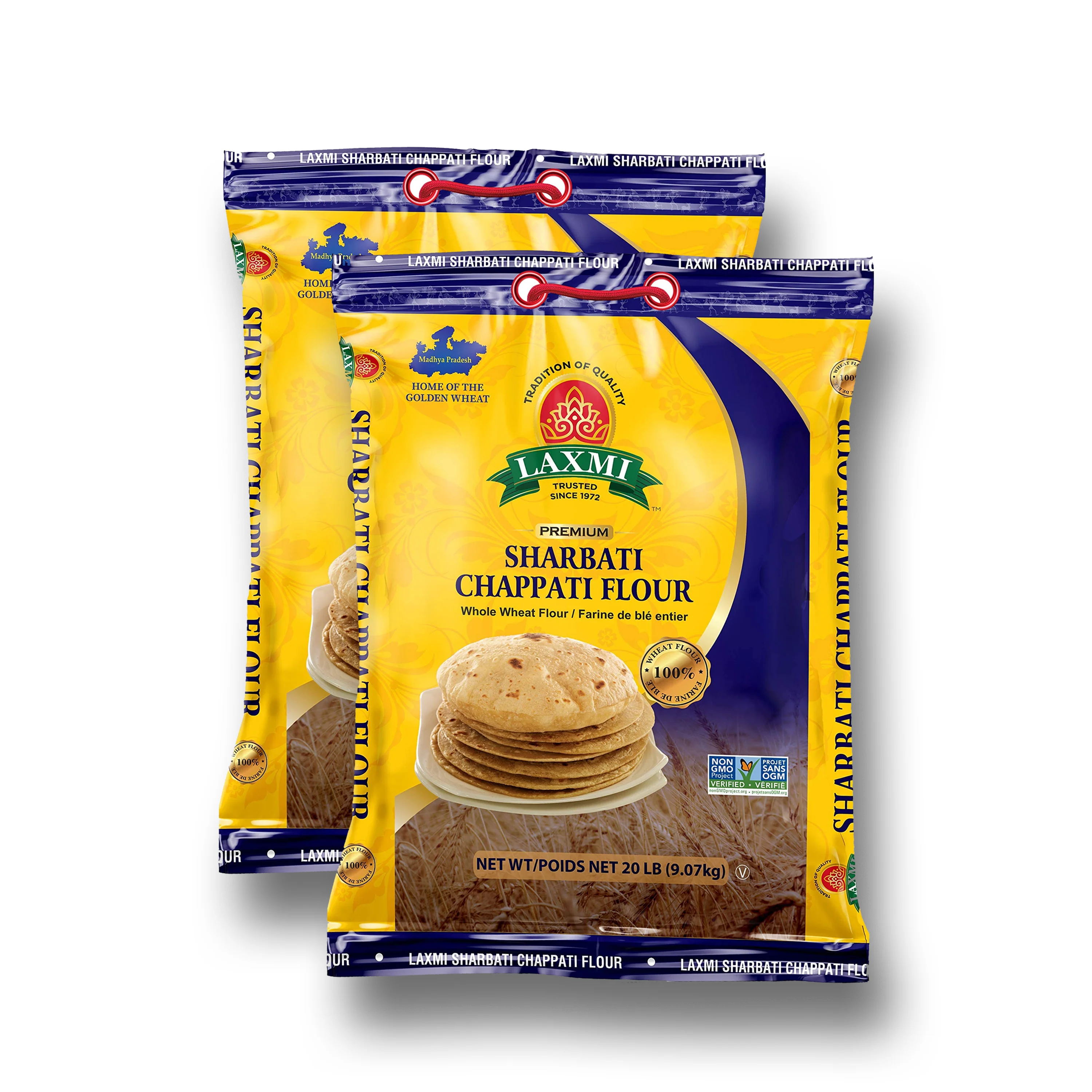 Laxmi - Sharbati Chapati Flour - 20Lb - Image 2