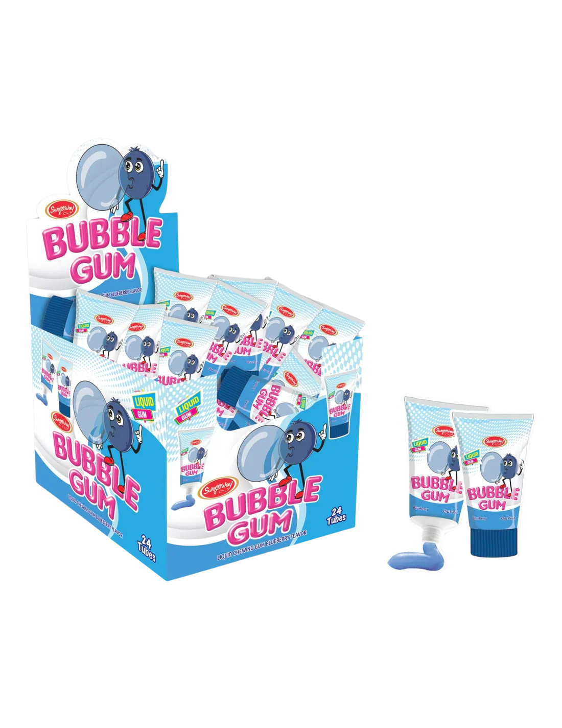 Mayfair - Sweetway Tube Gum Blueberry - 45g - Image 2