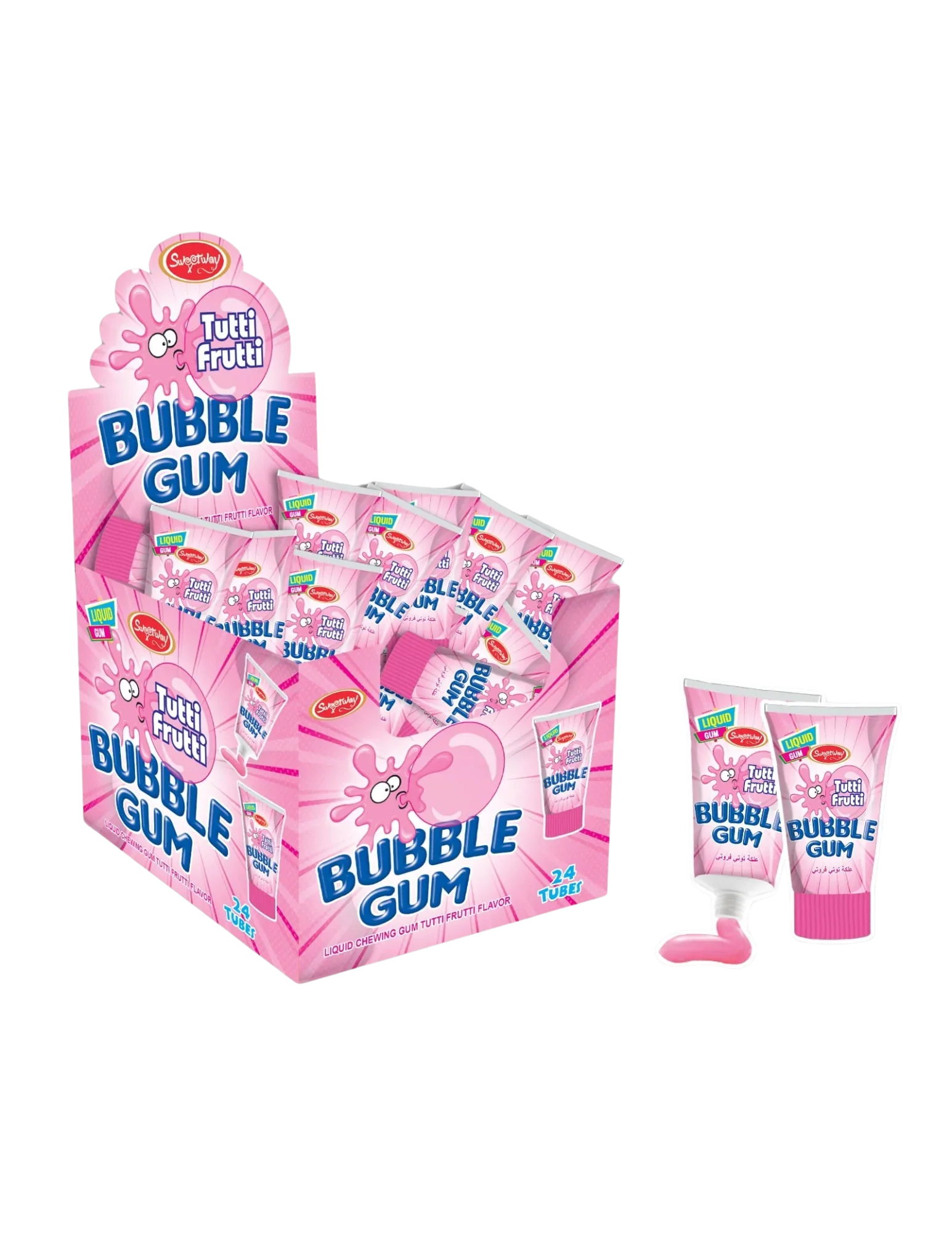 Mayfair - Sweetway Tube Gum Tutti Frutti - 45g - Image 2