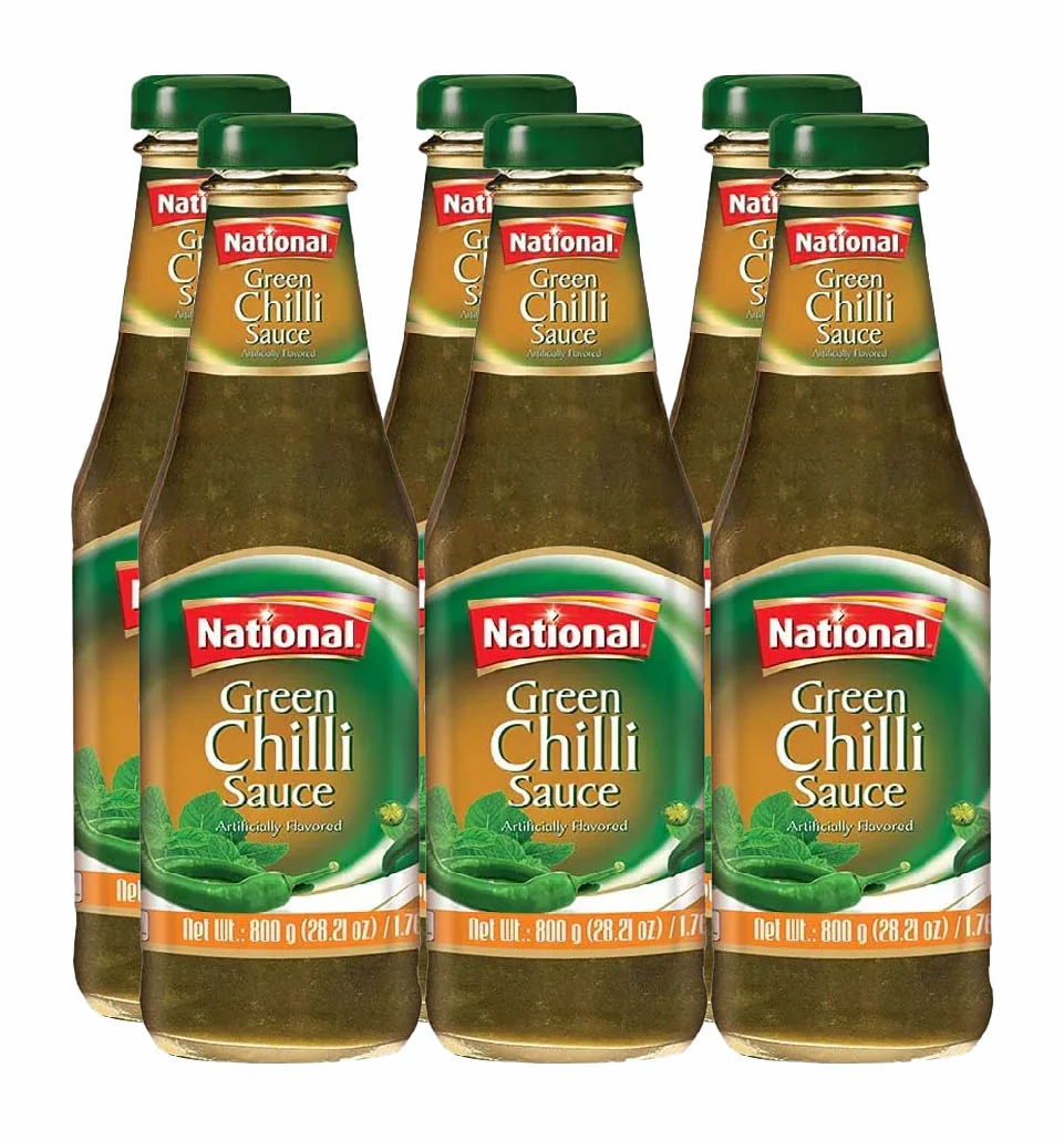 National - Green Chilli Sauce - 800g - Image 2