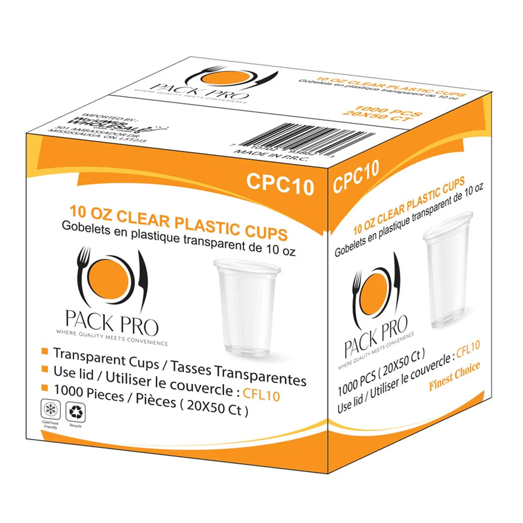 PackPro - 10oz clear cups - 50ct - Image 3