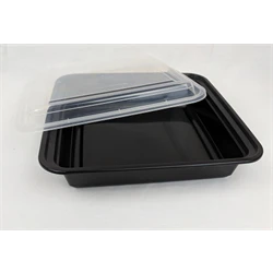 PCM - T48oz - Black Plastic Container Combo - Image 2