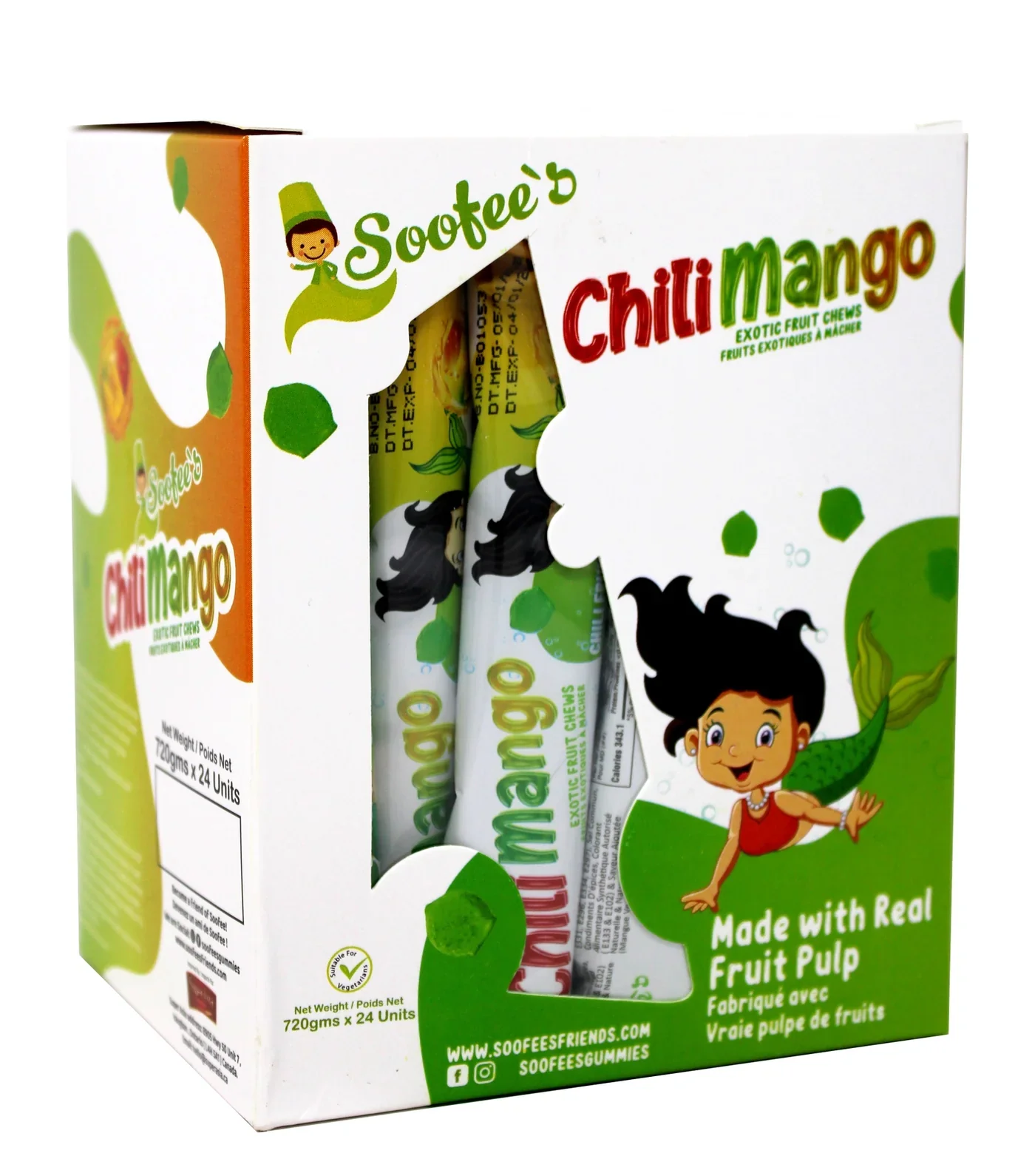 Soofie's - Raw Mango Chilli Fruit Gummies- 24g - Image 2