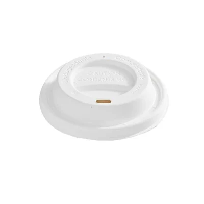 Tenclouds - 3.2" Baggase Dome Lid For 8oz Paper Cup