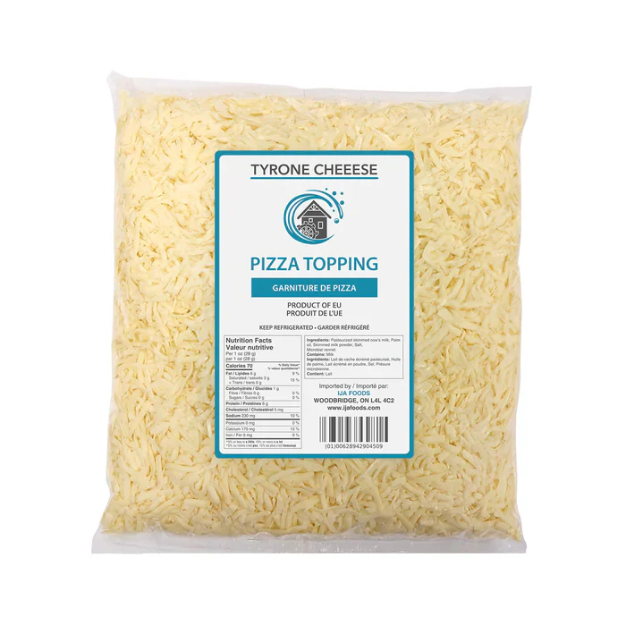 Tyrone - Pizza Toppping Shredded Mozzarella Cheese  - 2Kg