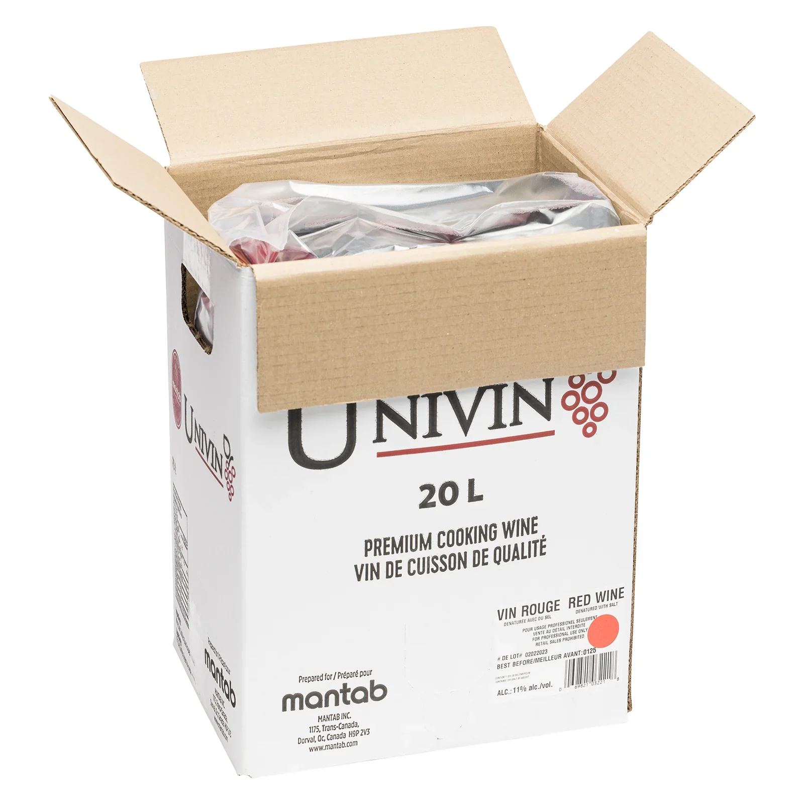 Univin - Cooking Wine - Red - Denatured - Image 2