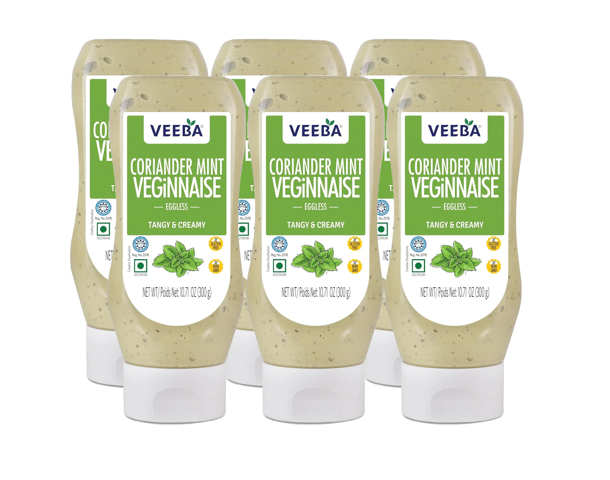 Veeba Coriander Mint Veginnaise Eggless - 300g - Image 2