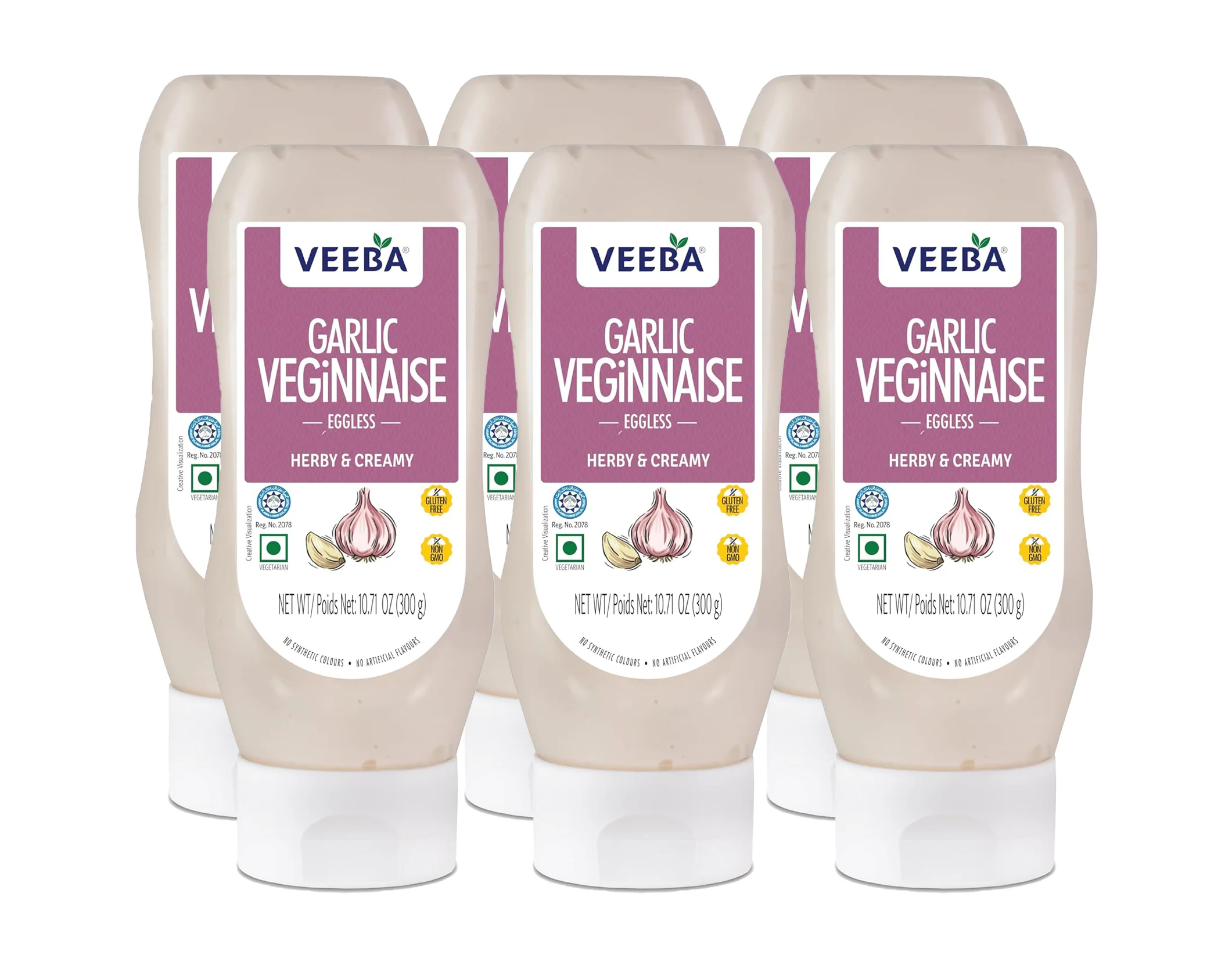 Veeba Garlic Veginnaise Eggless - 300g - Image 2
